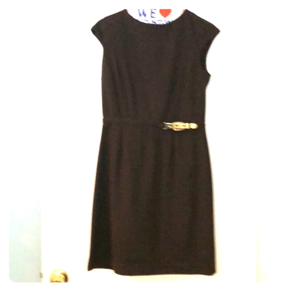 Jennifer Lopez brown belted dress